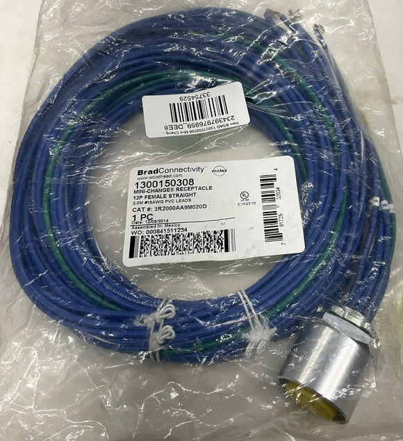 Brad 13001503098 12-Pole Female Mini Change Receptacle 3R2000AA9M020D