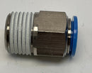 Festo QS-1/2-12  Fitting 153010 R1/2 BSPT Male Thread 12MM OD Tube-4