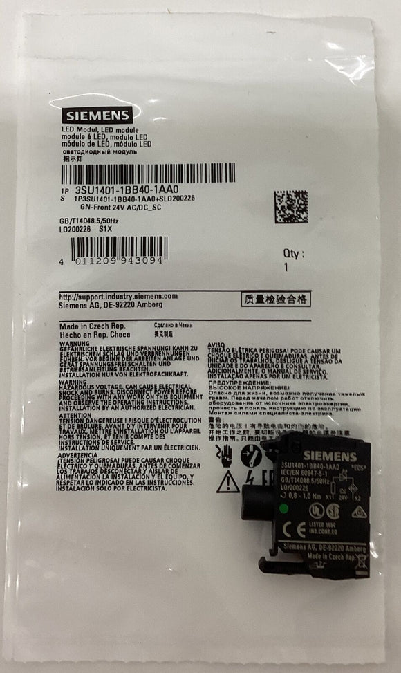 Siemens 3SU1401-1BB40-1AA0 Led Module