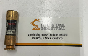 Bussmann Fusetron FRN-R-30 Time Delay Fuses 30A 250V Lot of 3 - 0