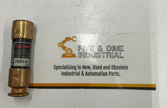 Bussmann Fusetron FRN-R-30 Time Delay Fuses 30A 250V Lot of 3