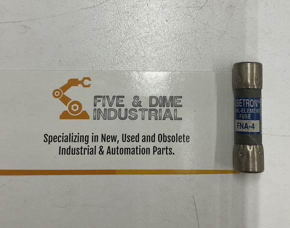 Bussmann Fusetron FNA-4  Dual Element Fuse 4A 125V Lot of 5