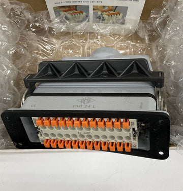 Mencom MQLS-24IVA40 24-Pole Rectangular Connector Kit M40, Single Latch - 0