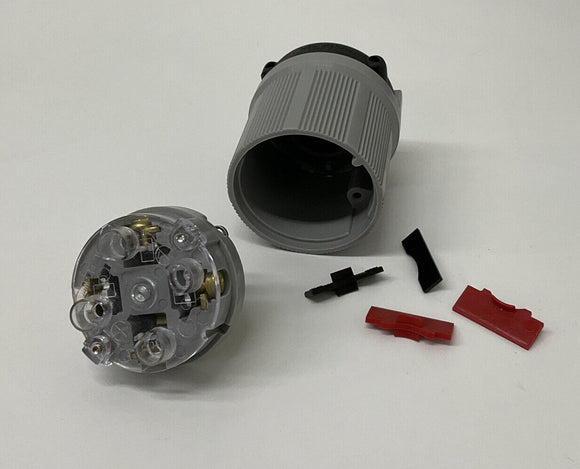 Cooper Arrow Hart Locking Plug Gray 20A/4P/4W