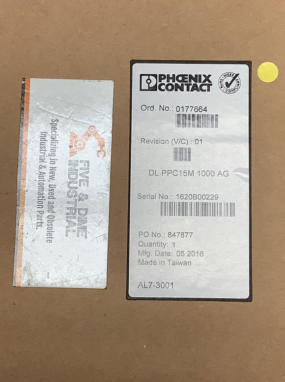 Phoenix Contact 0177664 / DL-PPC15M-1000-AG LED Touch Display HMI 15"