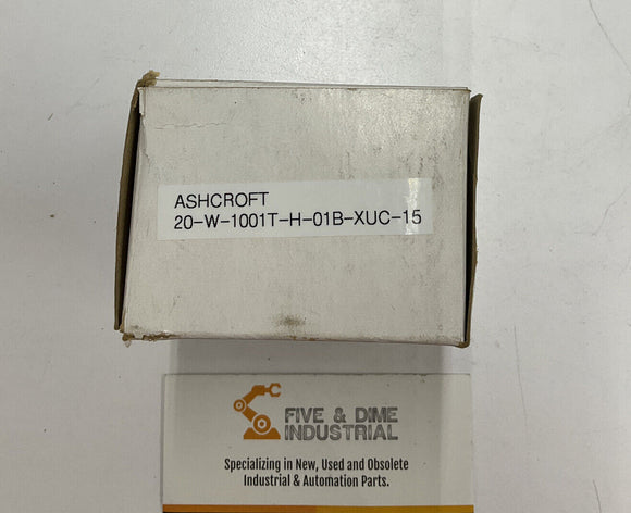 Ashcroft 20-W-1001T-H-01B-XUC-15 Panel Mount Pressure 2-1/4" Gauge 1/8" NPT