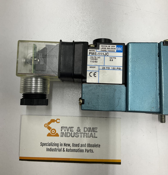 Mac MV-A1C-A211-PM-111JC 110/120V Solenoid Valve