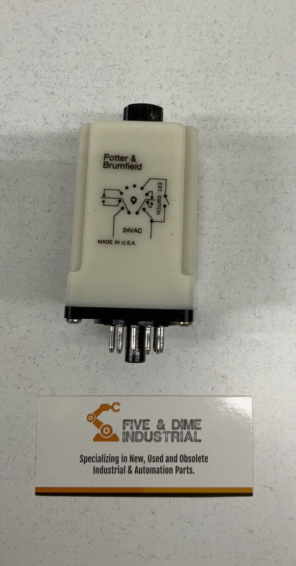 Potter Brumfield CB-1046B-38 Adjustable Time Delay Relay 1.8-180 sec
