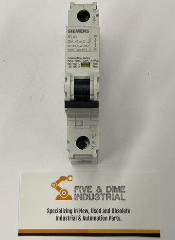 Siemens New 5SJ4110-7HG40 10 Amp Type HSJ Circuit Breaker Din Mount