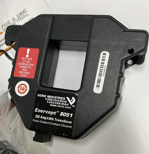 Veris T-VER-8051-300 Enercept H8000 Energy Meter 300A, 1-Phase