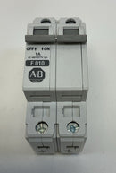 Allen Bradley 1492-CB2-F010 Ser. C 1A 480277 Volt Max Circuit Breaker 2-Pole-2