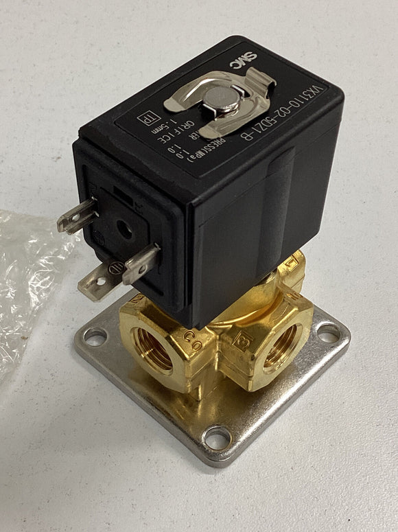 SMC VX3110-02-5DZ1-B 3-Way 24 Vdc Solenoid Valve