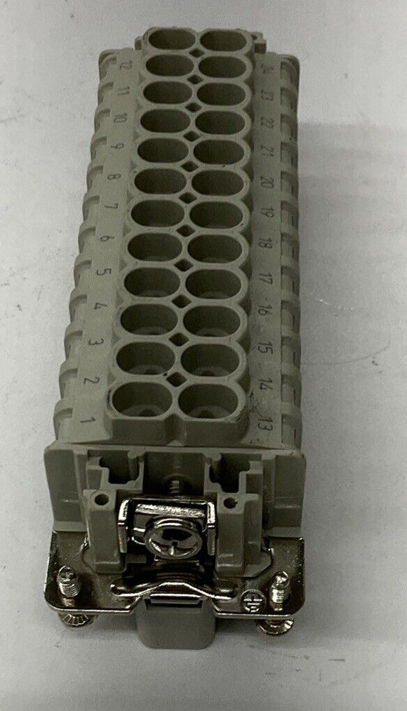 Weidmuller 1211100000 HDC HE-24 24 Contact Heavy Duty Connector