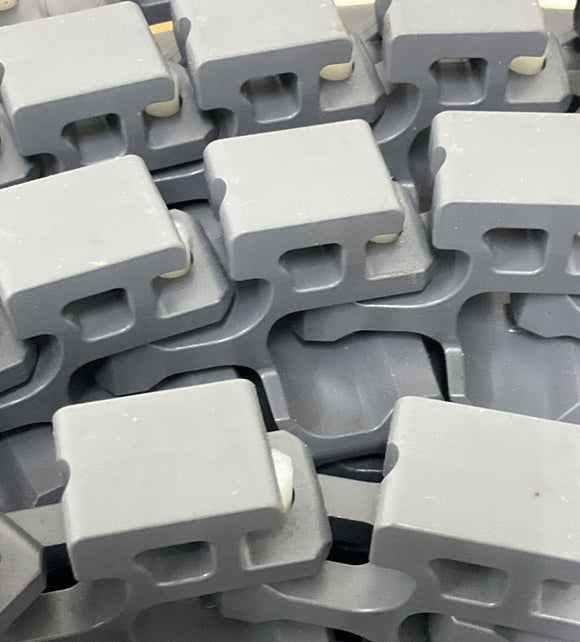 Intralox 2200-14 Grey Radius Flush Grid High Deck w/ Edge Bearing 10 Ft.