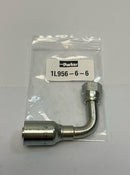 Parker 1L956-6-6  3/8" ID Hose Crimp x 9/16-18" Female JIC Swivel Fitting-2