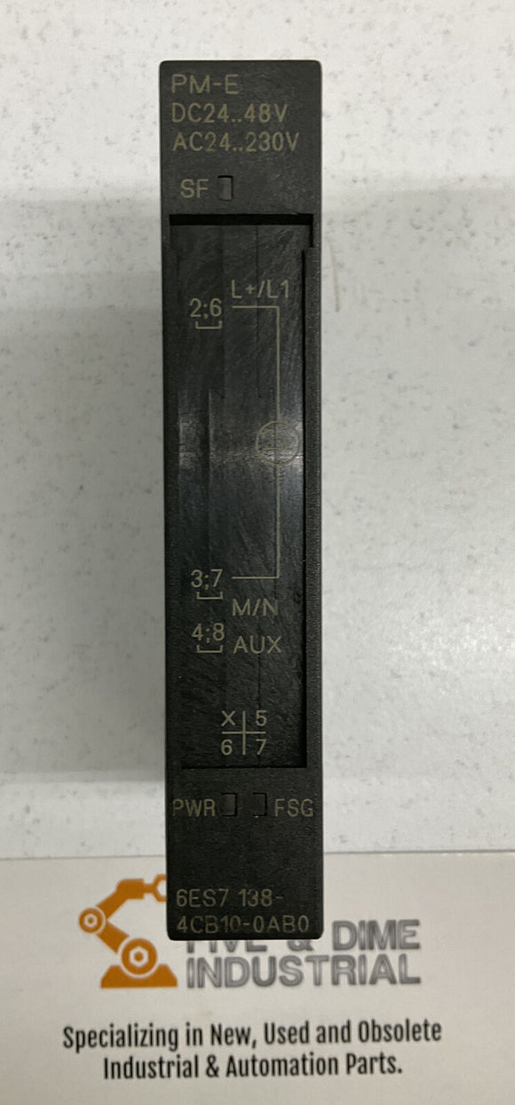 Siemens 6ES7 138-4CB10-0AB0 Power Module