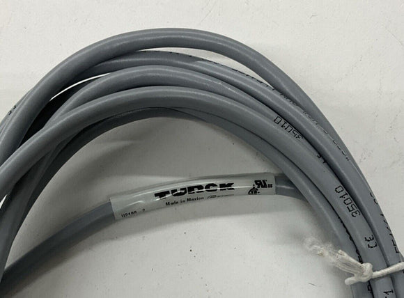 Turck RK4.5T-4/S618 Cable U2188-2 Female 5-Pole Single End 12ft