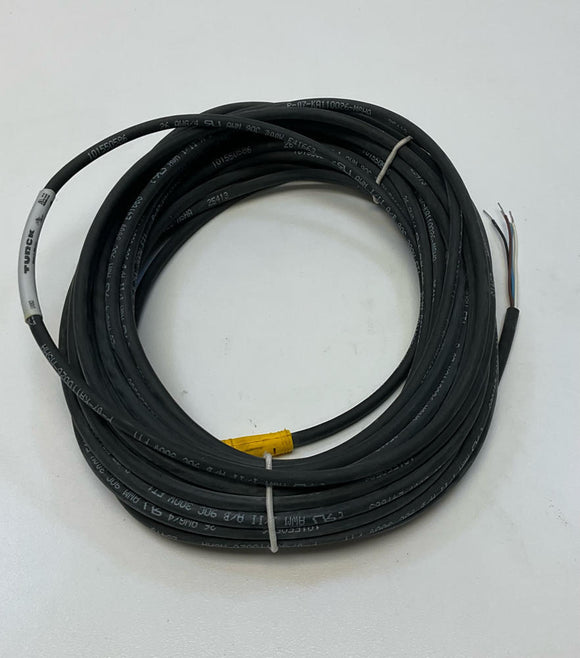 Turck PKG-4M-10/S90 Single End Cable U0063 M8 Female Straight 4-Pin,