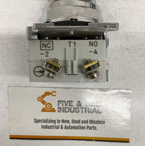 Cutler Hammer T4914 Ser. D2 Red Button Switch Non-Luminated