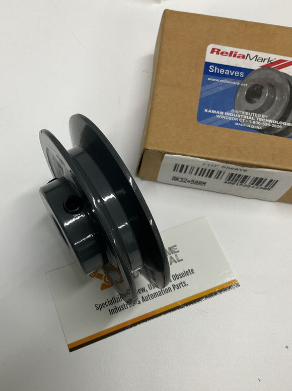 ReliaMark AK32X58RM Single Grove Sheave w/ Finished 5/8" Bore