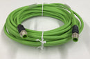 Murr 7000-44511-7961200 M12, Male/Male, 4-Pin, 12 Meters Ethernet Cable-6