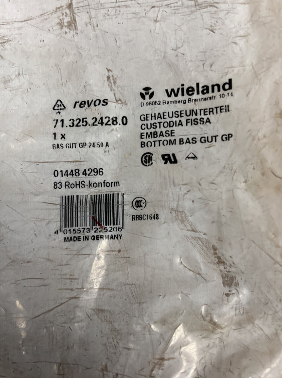 Wieland Connector Single Lever Housing 71.325.2428.0  7132524280