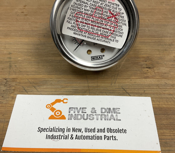 Wika 212.53 2 Pressure Gauge 30 Psi/Bar 1/4 Npt CBM