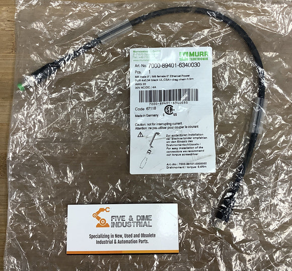 Murr Elektronik 7000-89401-6340030 Straight Female-Female 0.3M