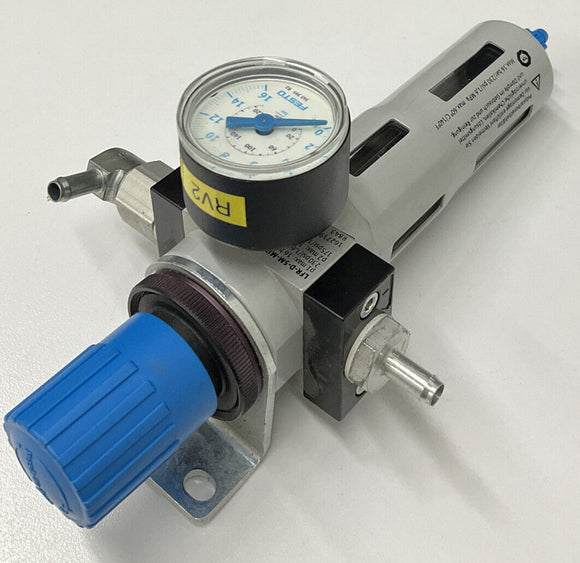 Festo LFR-D-5M Min Pressure Regulator w/ Gauge Max 230 PSI