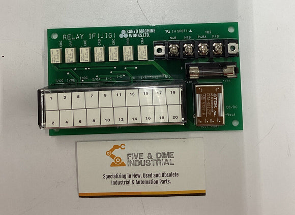 Sanyo Machine Works IH SR0T 1  Relay IF (Jig) Board CCM-4812SF