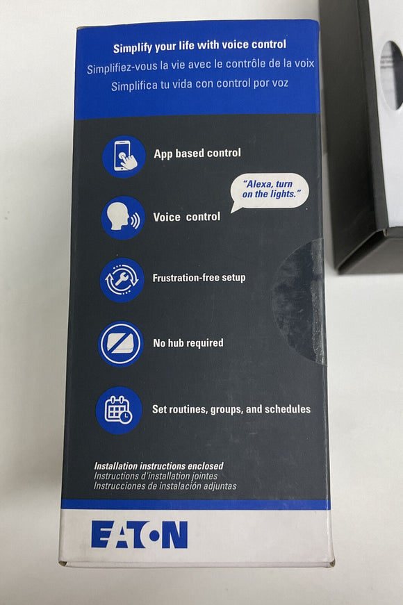 Eaton WFD30-C2-BX-LW Wi-Fi Smart Universal Dimmer White Almond Ivory