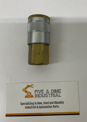 Parker  B15 3/8" Pneumatic Hose Coupling  3/8-18" Thread