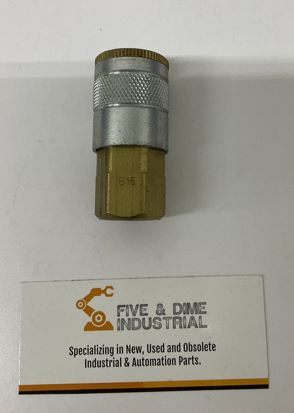 Parker  B15 3/8" Pneumatic Hose Coupling  3/8-18" Thread