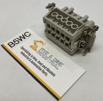 Harting 10 E-BU-S HAN Female Connector, 10 Pole, 10 Pin, Screw Terminal