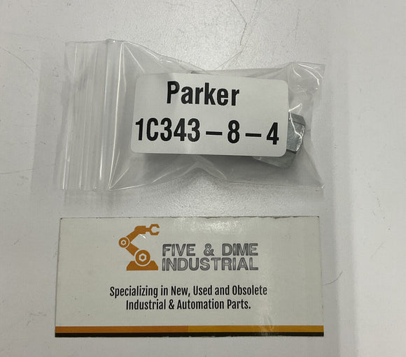 Parker IC343-8-4 43 Series Crimp Style Hydraulic Hoe Fitting