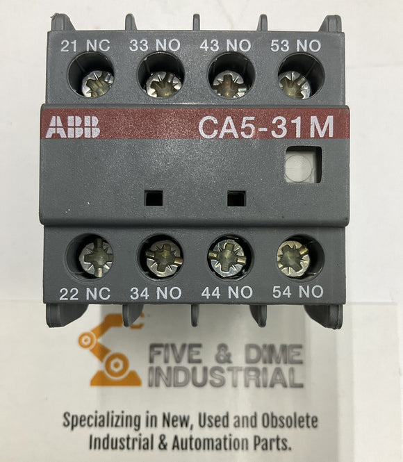 ABB CA5-31M Package of (2) Auxiliary Contact Block