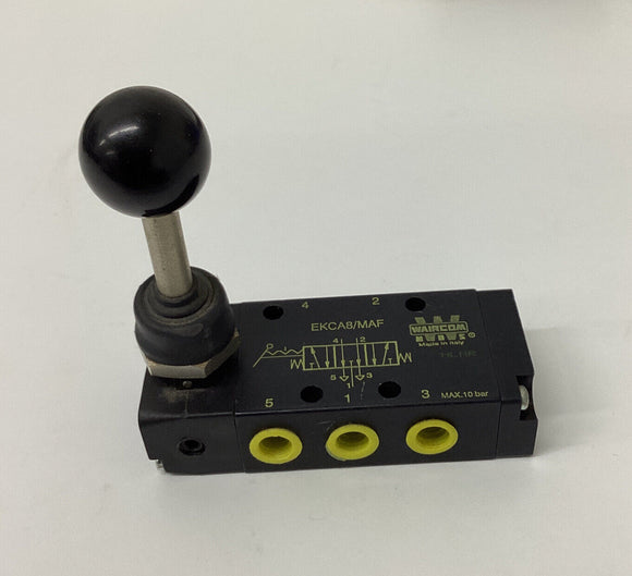 Waircom EKCA8/MAF 5/3 Open Center Manual Valve G1/8'' Ports