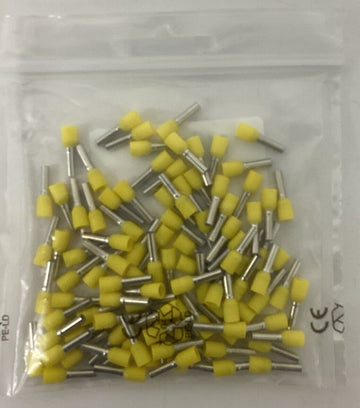Wago 216-205 Ferrule 14 AWG Yellow Lot of 100 - 0