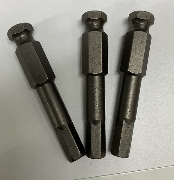 Apex AN-10  Power Bit 7/16 Lot of 3 HexPower Dr 5/16 End 2-1/2 Length
