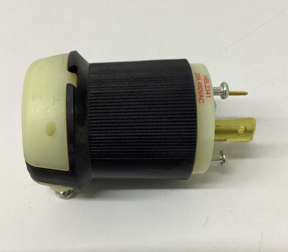 Hubbell HBL2341 / 2341  2-Pole, 3-Wire 20A Twist-Lok Male Plug