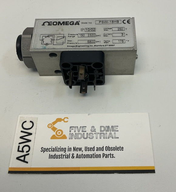 Omega PSW-18HB Pressure Switch 150-2320 PSI