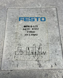Festo MFH-5-1/2 Solenoid 5/2-way, Monostable Pneumatic Valve, G1/2 Ports 6420-3