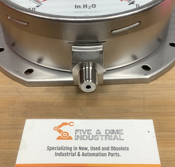 Wika 632.50 6" 10 InH2O/mmH2O VAC 1/4" NPT LM RF 50396048