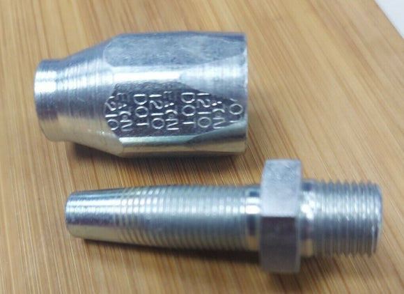 Eaton Aeroquip Male Pipe Reusable for SAE 100R5 Hose 412-2-5S.(2) Pcs.