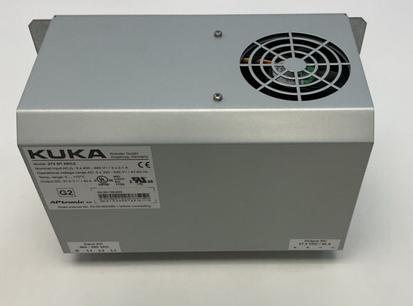 Kuka 27V-NT-KRC2 Power Supply 400-580 Output VAC 27.3 VDC, 40-Amps