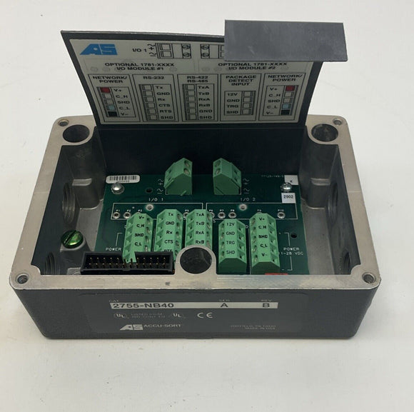 Allen Bradley 2755-NB40 Ser A Rev B Accu-Sort Wiring Base