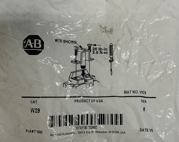 Allen Bradley W29 Overload Heating Element