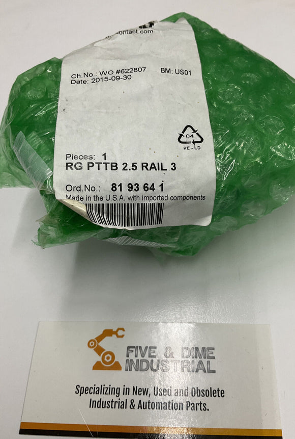 Phoenix Contact RG PTTB 2.5 Rail 3 / 81-93-64-1 Contact Block Assembly