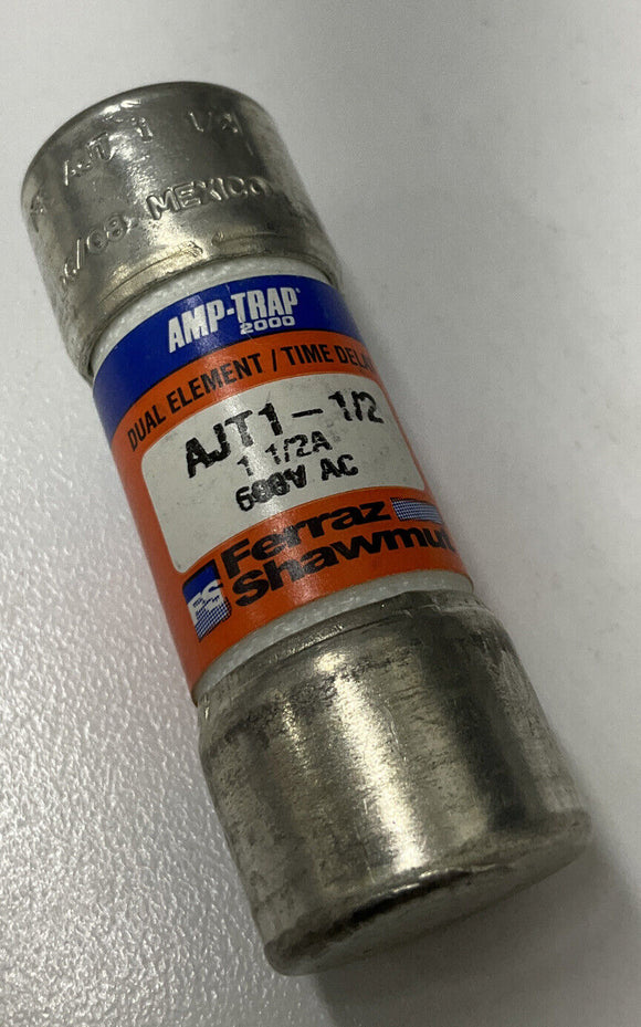Gould Shawmut AJT-1/2 Fuses 600 VAC 1-1/2 Amps Lot of 5