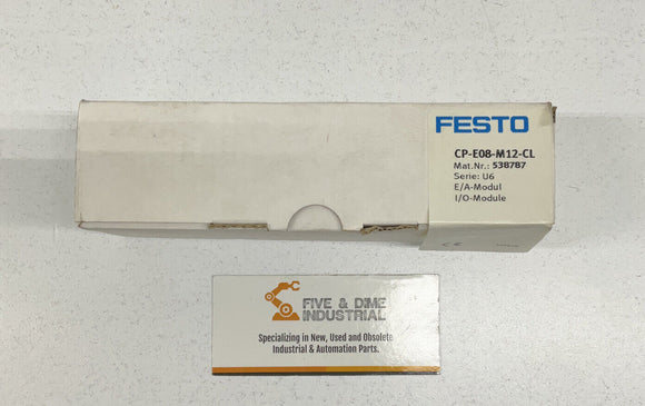 Festo CP-E08-M12-CL CP Input Module Terminal 538787